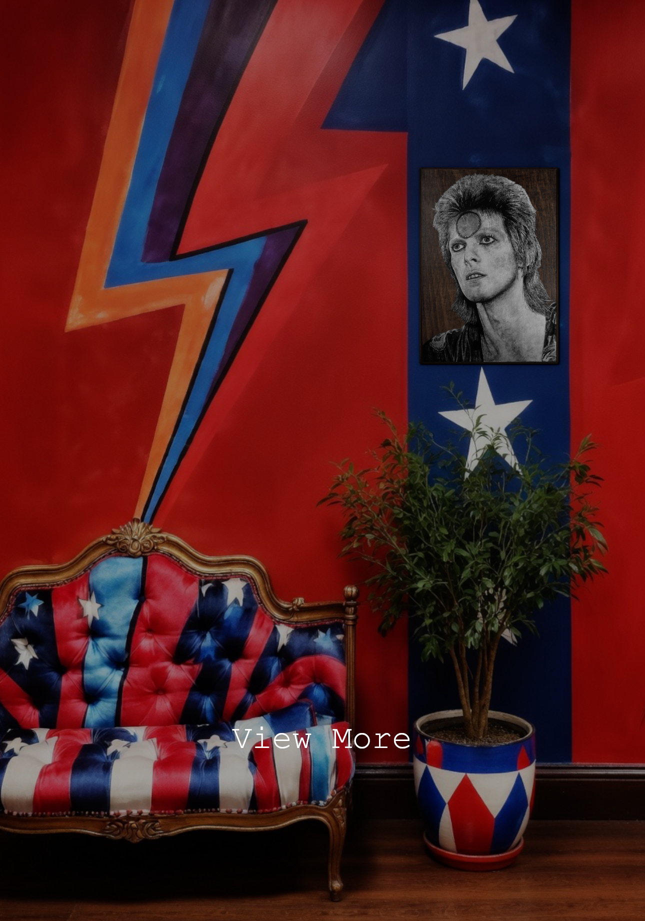 david bowie akasha cult original portrait painting artwork uk bristol based artist silver and black on wood lifestyle